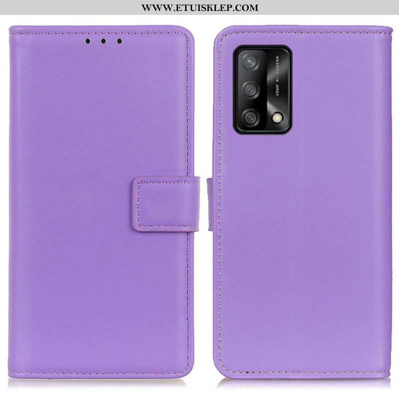 Etui Folio do Oppo A74 4G Zwykła Sztuczna Skóra